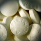 Generic aspirin inside a bottle.